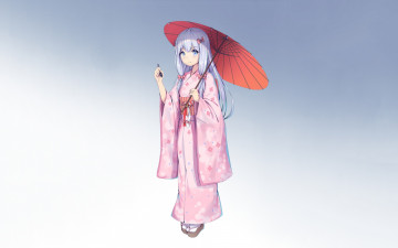 Картинка аниме eromanga-sensei девушка фон взгляд