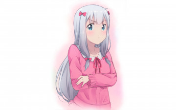 Картинка аниме eromanga-sensei фон взгляд девушка