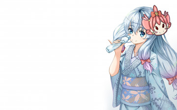 Картинка аниме eromanga-sensei взгляд фон девушка