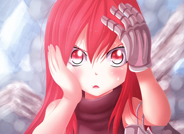 Обои картинки фото аниме, fairy tail, эльза