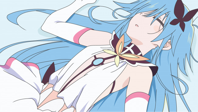 Обои картинки фото flip flappers, аниме, девушка, взгляд, фон