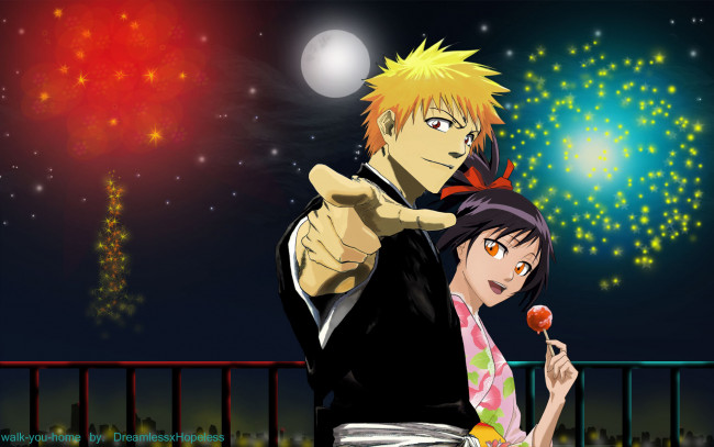 Обои картинки фото аниме, bleach, блич
