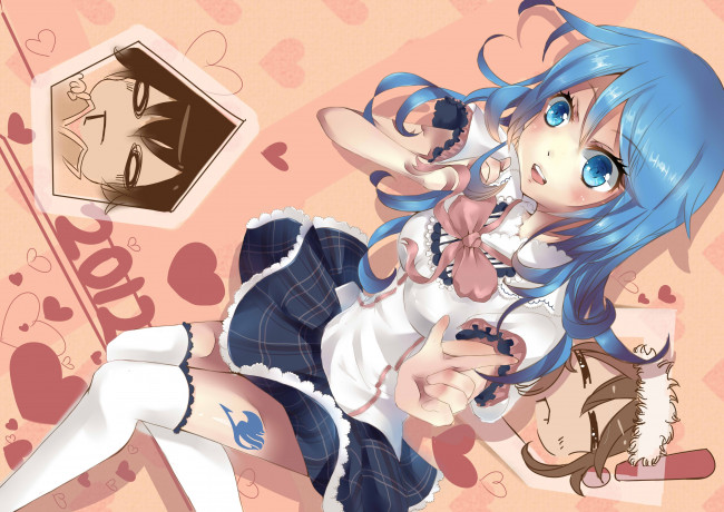 Обои картинки фото аниме, fairy tail, джувия