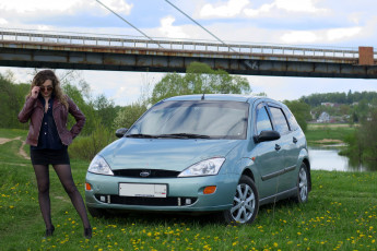 обоя автомобили, -авто с девушками, ford, focus