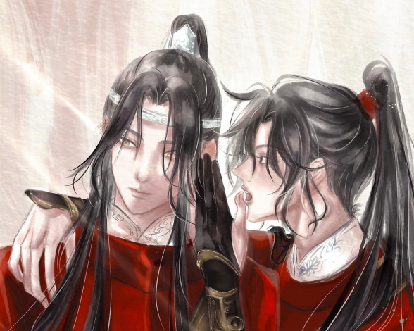 Обои картинки фото аниме, mo dao zu shi, вэй, усянь, лань, ванцзи