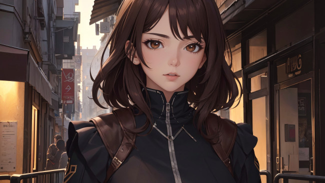 Обои картинки фото аниме, unknown,  другое , нейросети, графика, нейроарт, ai, art, нейронные, сети, рисунки, нейро, искусство, красивая, девушка