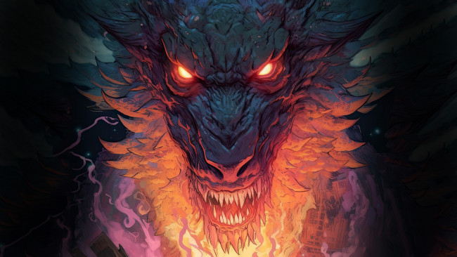 Обои картинки фото фэнтези, драконы, дракон