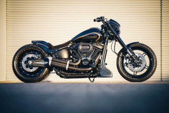 Картинка харлей мотоциклы harley-davidson мотоцикл байк чёрный thunderbike customs