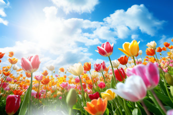 обоя разное, компьютерный дизайн, тюльпаны