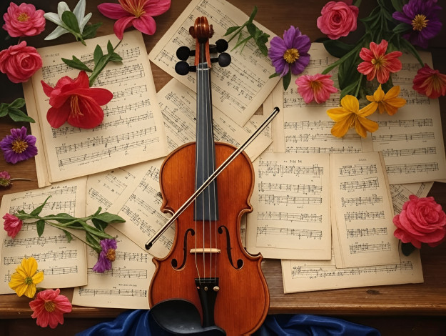 Обои картинки фото музыка, -музыкальные инструменты, скрипка