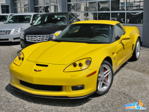 Картинка corvette z06 автомобили выставки уличные фото