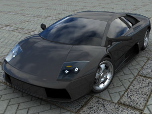 Картинка lamborghini murcielago автомобили 3д