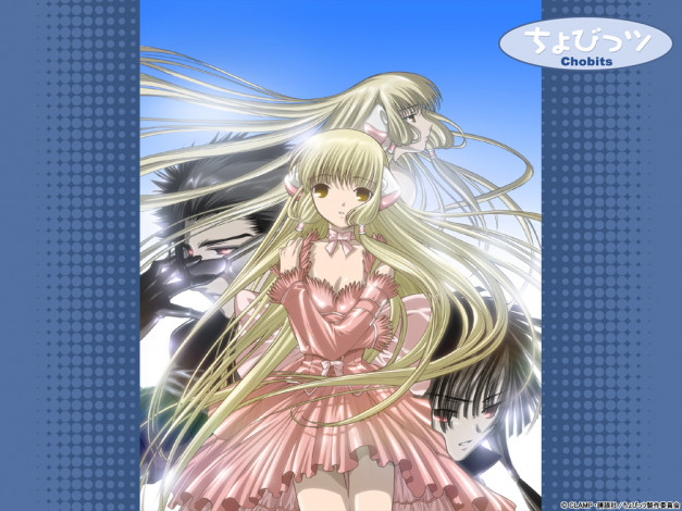 Обои картинки фото chobits, аниме