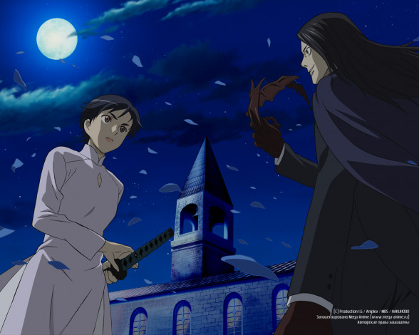 Обои картинки фото аниме, blood 