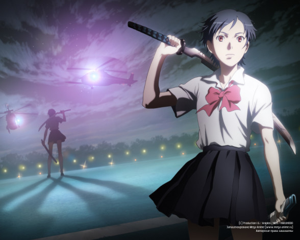 Обои картинки фото аниме, blood 