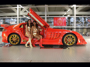 Картинка автомобили авто девушками