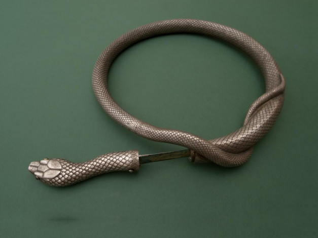 Обои картинки фото шпага, змея, оружие, холодное