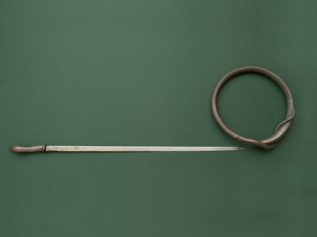 Обои картинки фото шпага, змея, оружие, холодное