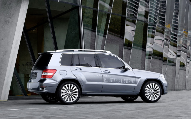 Обои картинки фото mercedes, benz, vision, glk, bluetec, hybrid, concept, автомобили