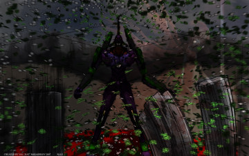 Картинка аниме evangelion