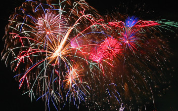 Картинка разное салюты фейерверки