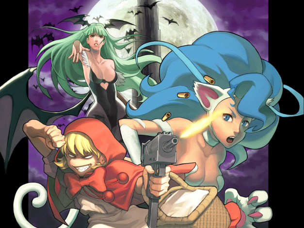 Обои картинки фото аниме, night, warriors