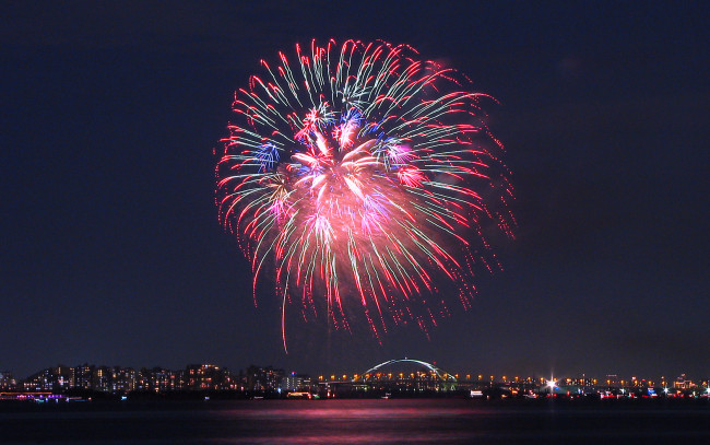 Обои картинки фото разное, салюты, фейерверки