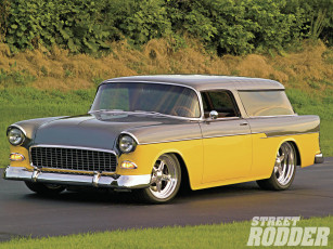 обоя 1955, chevy, nomad, автомобили, chevrolet