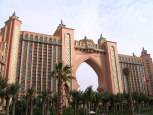 Картинка отель атлантис дубаи оаэ города окна