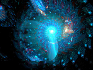 Картинка 3д графика fractal фракталы фон цвета узор