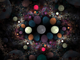 Картинка 3д графика fractal фракталы узор цвета фон