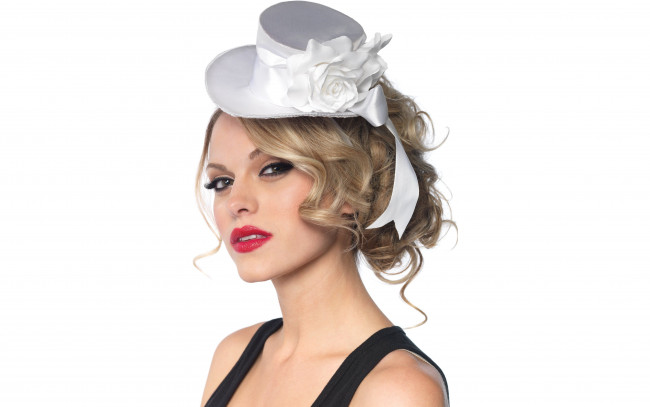 Обои картинки фото -Unsort Блондинки, девушки, unsort, блондинки, шляпа