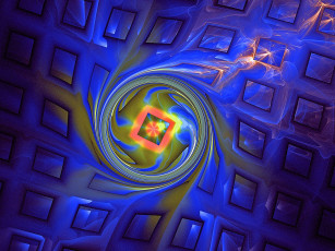 Картинка 3д графика fractal фракталы узор цвета