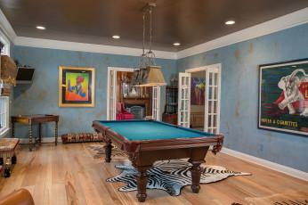 обоя интерьер, бильярдная, стол