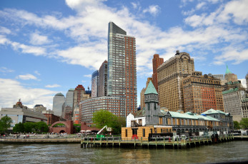 Картинка города нью йорк сша здания небоскрёбы мегаполис