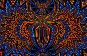 Картинка 3д графика fractal фракталы цвета узор