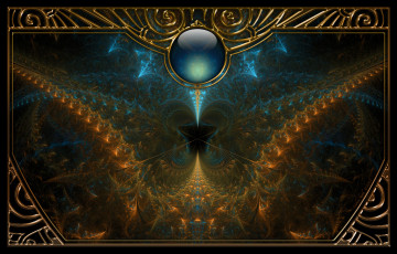 Картинка 3д графика fractal фракталы цвета узор