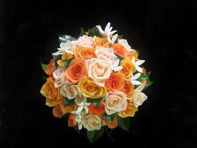 Обои картинки фото цветы, букеты, композиции, букет, розы