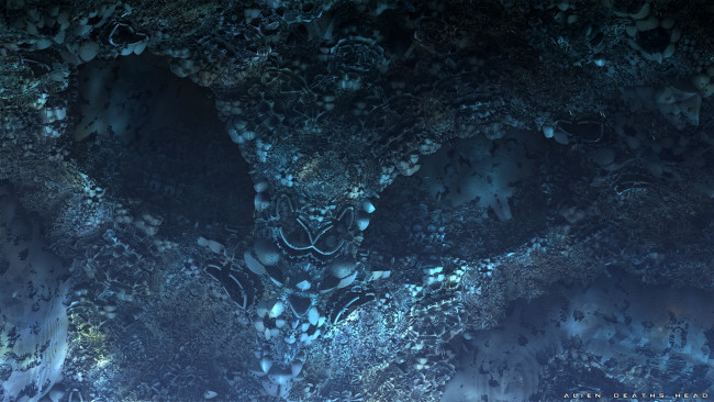 Обои картинки фото 3д, графика, fractal, фракталы, синий