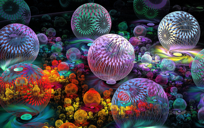 Обои картинки фото 3д, графика, fractal, фракталы, узор, цвета