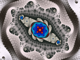 Картинка 3д+графика фракталы+ fractal цвета фон узор