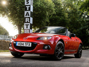 Картинка автомобили mazda 2014г nc3 uk-spec красный 25th anniversary mx-5