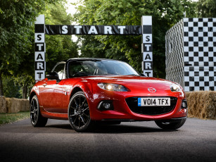 обоя автомобили, mazda, nc3, uk-spec, 2014г, красный, 25th, anniversary, mx-5