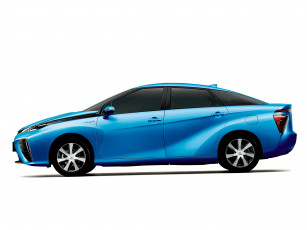 Картинка автомобили toyota fcv синий 2015г