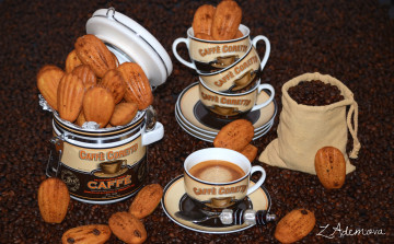 Картинка еда пирожные +кексы +печенье кофе мадлен