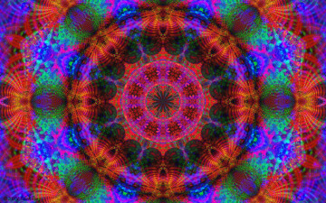 Картинка 3д+графика фракталы+ fractal цвета фон узор