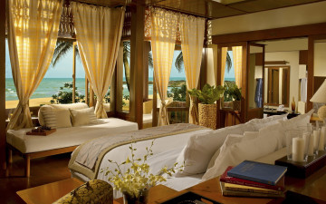 Картинка интерьер спальня hotel room bed