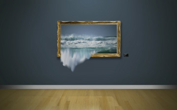 Картинка разное компьютерный+дизайн картина волны стена