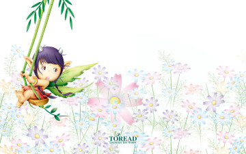 Картинка векторная+графика мультфильмы цветы