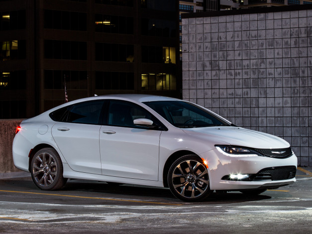 Обои картинки фото автомобили, chrysler, uf, светлый, 200s, 2015г